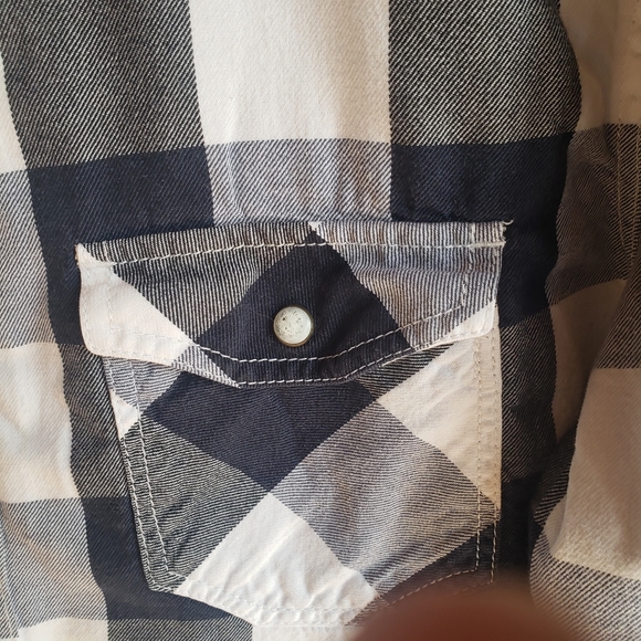 American Rag Cie Men’s Blue Plaid Western Button Up Long Sleeve L Pearl Snaps. - Picture 5 of 10